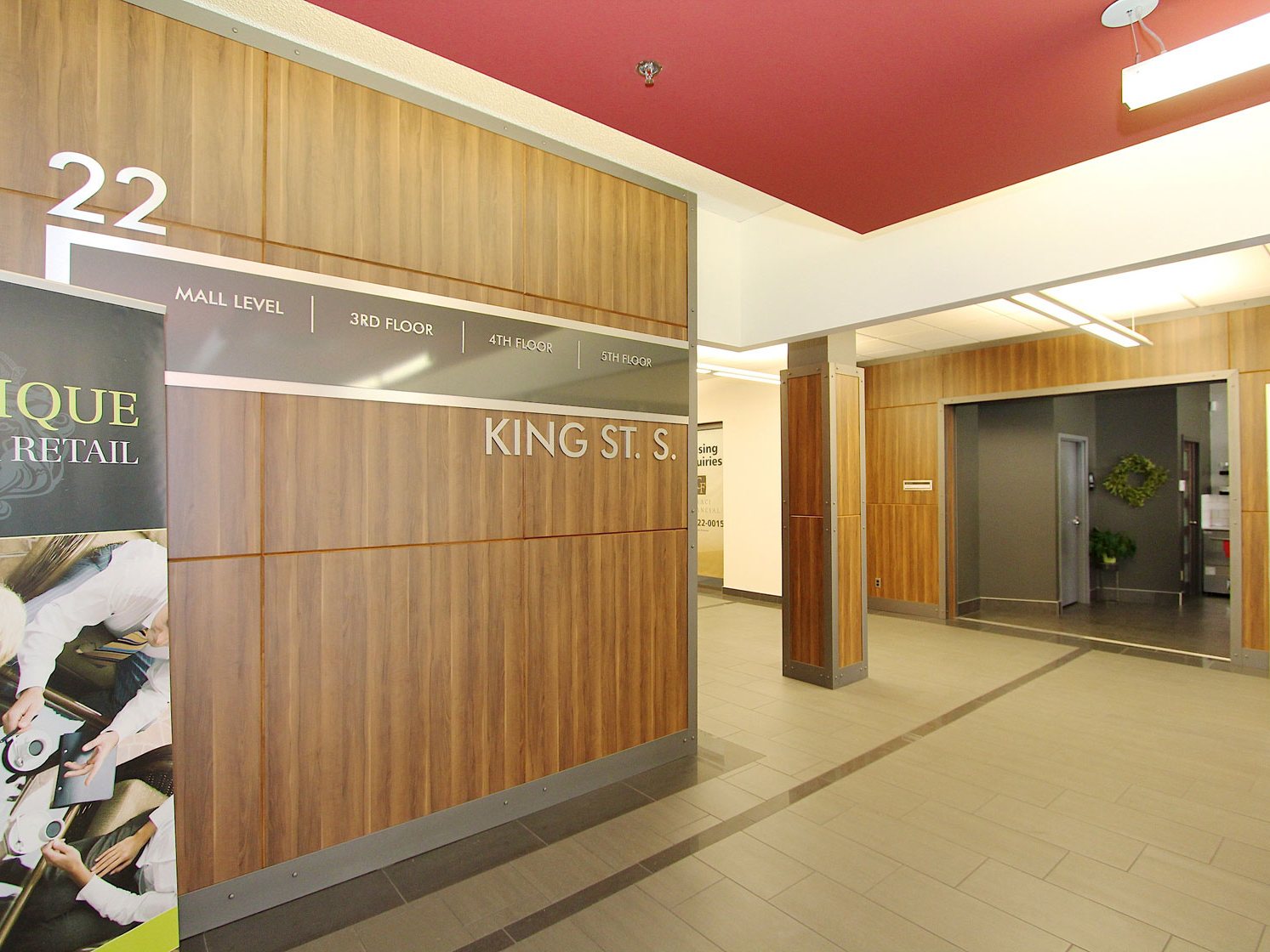 Building lobby at 22 King Street